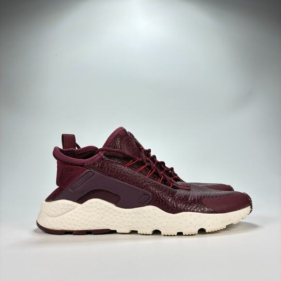 Nike Air Huarache Run Ultra Premium Maroon Running Shoes 859511-600 Women’s Sz 7 - Picture 1 of 10